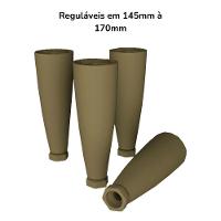 Kit 4 Pes Conico Regulaveis Para Cozinha Americana O944 Bronze Henn Bronze - 4