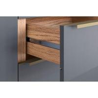 Kit Cozinha Modulada 6 Peças Versalis (2aéreos+2balcões+1torrequente+1complemento) C6p163 Freijo-cinza Argila - Herval - 9