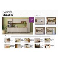 Kit Cozinha Modulada 4 Peças Selene (2aéreos+1paneleiro+1torrequente) Cp09 Jequitiba-off White Fosco - Linea Brasil - 2
