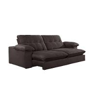 Sofá Retrátil Juiz De Fora 1,80m 2 Lugares Molas Ensac. Txr Marrom - 2