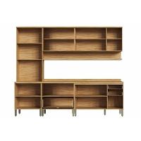 Kit Cozinha Modulada 5 Peças Riesling (2aéreos+2balcões+1paneleiro) C5p141 Amendoa-off White - Ronipa - 3