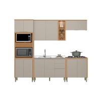Kit Cozinha Modulada 5 Peças Allure (2aéreos+2balcões+1torrequente) Cp13 Jequitiba-gris Fosco - Linea Brasil - 6