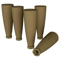 Kit 5 Pes Conico Regulaveis Para Cozinha Americana O945 Bronze Henn Bronze - 1