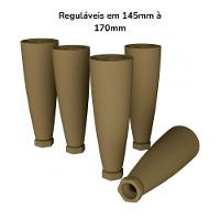Kit 5 Pes Conico Regulaveis Para Cozinha Americana O945 Bronze Henn Bronze - 4