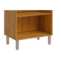 Paneleiro De Cozinha Cristaleira áurea C- 4 Portas (2 C- Vidro Reflecta) E 1 Nicho 70cm Cinamomo-off White - Mgm - 8