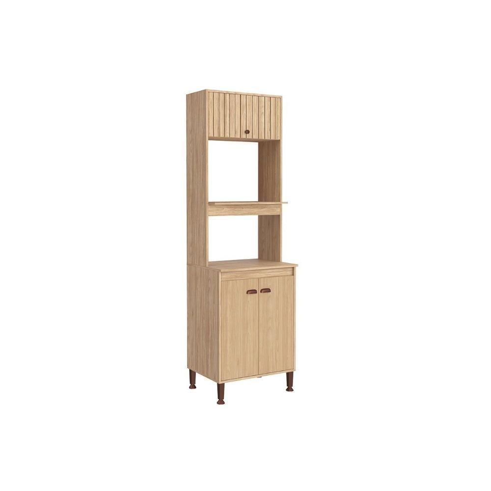 Paneleiro De Cozinha Modulado Torino C- 3 Portas 63cm Mel - Movelbento - 4
