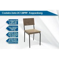 Kit 2 Cadeiras De Cozinha Zaria 2c128prf Aço 2 Un Preto-ano Bege - Kappesberg - 2