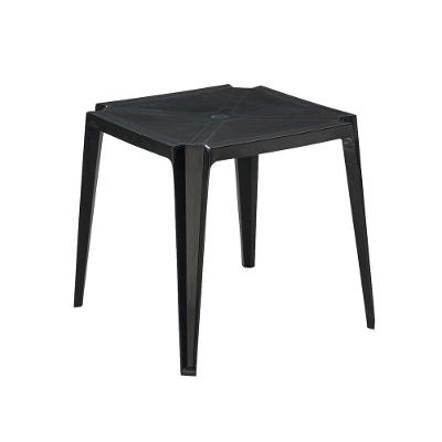 Mesa Plástica Empilhável Bar Preta 70x70x71 Cm Pisani