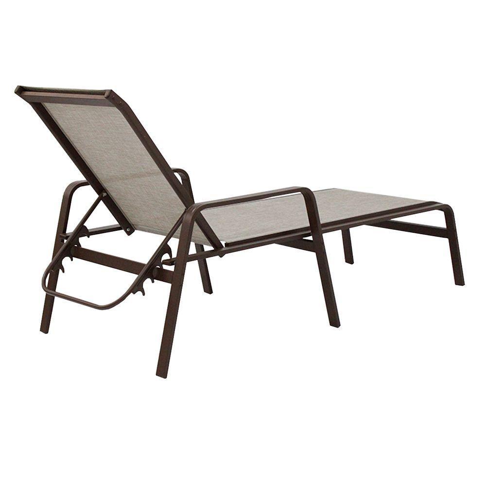 Kit 2 Cadeira Espreguiçadeira Sevilha Tela Sling Alumínio Praia Piscina Capuccino - 7