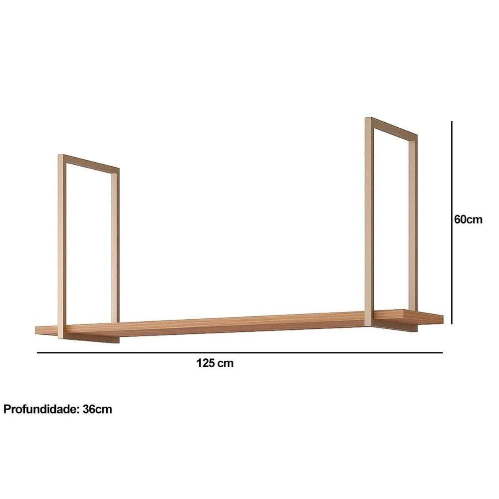 Módulo Cozinha Mgm Eloise Prateleira Suspensa 1.25cm Cinamomo-mgm - 2