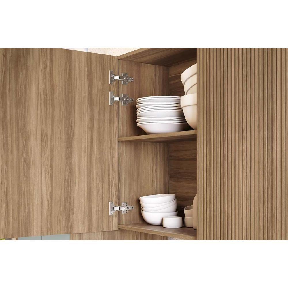 Kit Cozinha Completa 6 Peças Rainha (4aéreos+2balcões) C6p88 Nature-branco - Nesher - 9