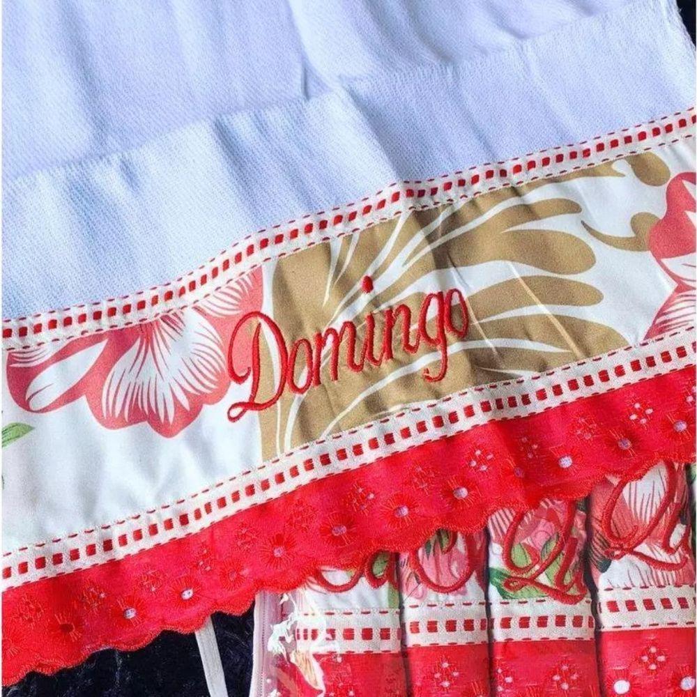 Kit 7 Pano De Prato Grande 45x75 Panos Bordado Semaninha Para Cozinha Copa 100% Algodão - 1