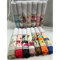 Kit 7 Pano De Prato Grande 45x75 Panos Bordado Semaninha Para Cozinha Copa 100% Algodão - 7