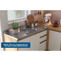 Kit Cozinha Modulada 6 Peças Sauvignon (2aéreos+2balcões+2complementos) C6p125 Amendoa-grafite - Ronipa - 3