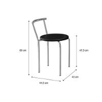 Kit 4 Banquetas Sala Jantar 105 4 Uni Branco-courano Branco - Carraro - 2