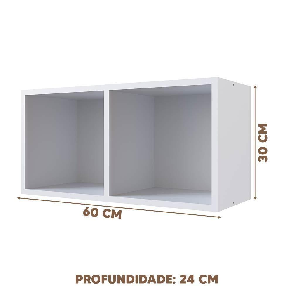 Nicho Suspenso Multiuso 2 Repartições Branco - 4