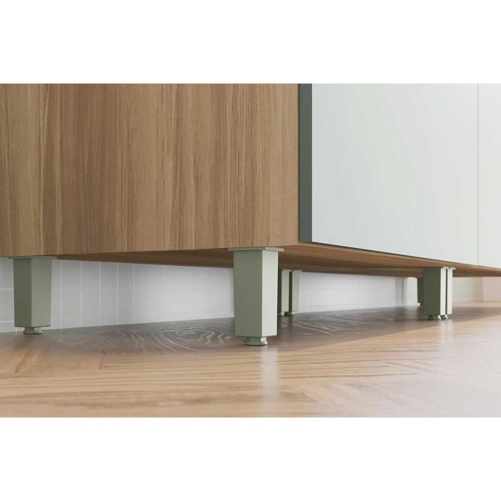 Kit De Cozinha Completa 5 Peças Marquesa (3aéreos+2balcões) C5p35 Nature-verde - Nesher - 8