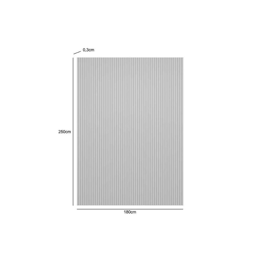 Painel De Cozinha Até 75 Pol Modular 1.8 Ripado 180x250cm Nature Fosco - Linea Brasil - 3