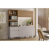 Kit De Cozinha Compacta Amaranto C- 5 Portas E 1 Gaveta 182cm Amendola-nude Prime Tx - Demóbile - 1