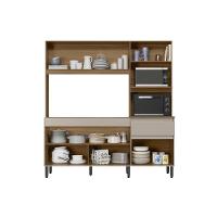 Kit De Cozinha Compacta Amaranto C- 5 Portas E 1 Gaveta 182cm Amendola-nude Prime Tx - Demóbile - 3