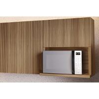 Kit Cozinha Completa 6 Peças Rainha (3aéreos+2balcões+1paneleiro) C6p89 Nature-branco - Nesher - 7