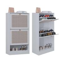 Kit 2 Sapateiras Tropical 2 Portas Multiuso Vertical Poquema Branco - 1