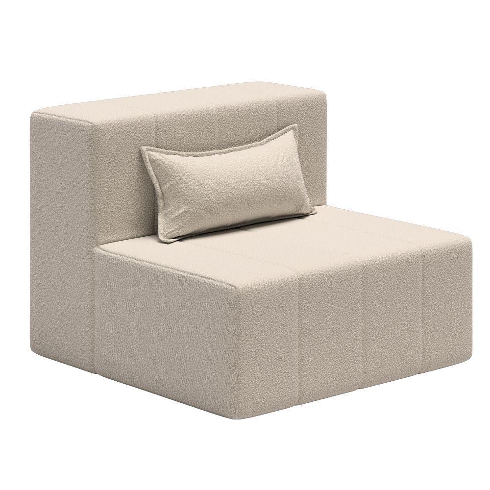 Sofá Puff In Box Modular Com Encosto - Smart Pack Vanilla - 1