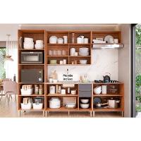 Módulo Cozinha Mgm Divina 5 Peças (2aéreos+2balcões+1torrequente) C5p187 Freijo-titanium-mgm - 3