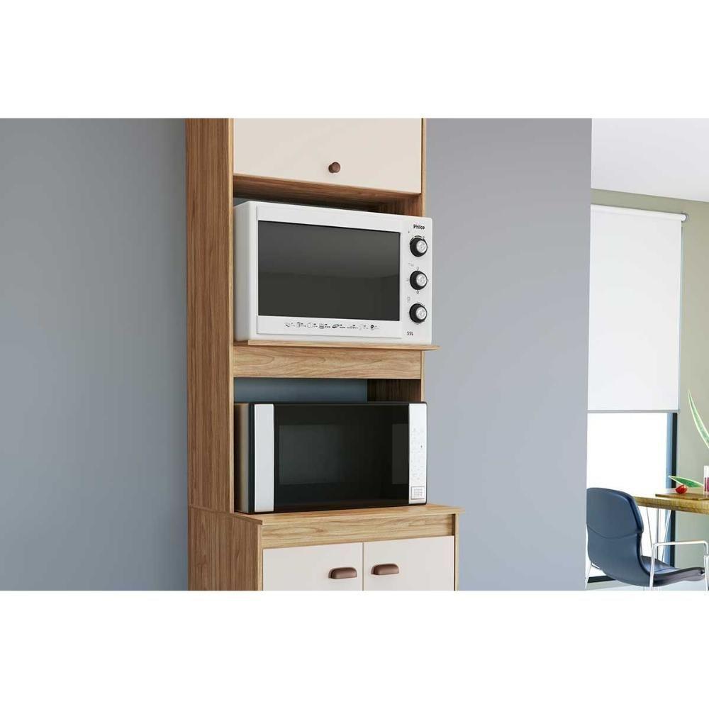 Paneleiro De Cozinha Torino C- 3 Portas 63cm Mel - Movelbento - 4