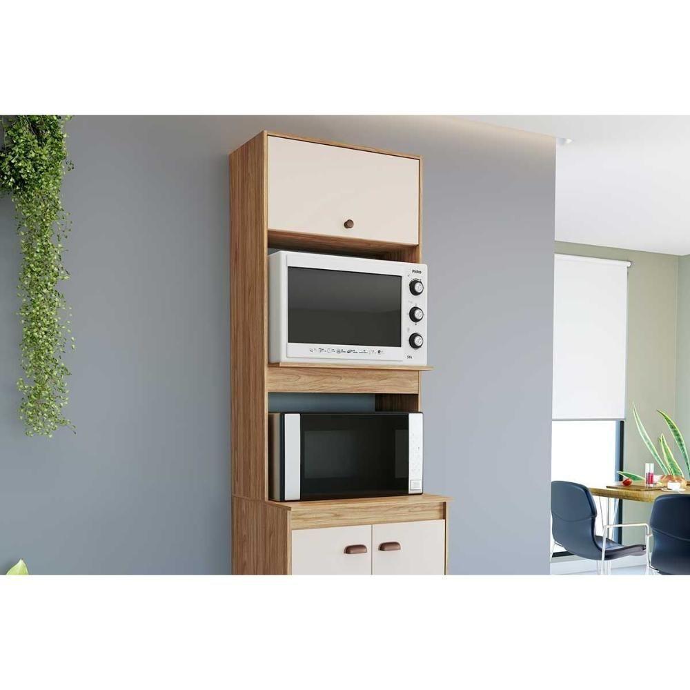 Paneleiro De Cozinha Torino C- 3 Portas 63cm Mel - Movelbento - 8