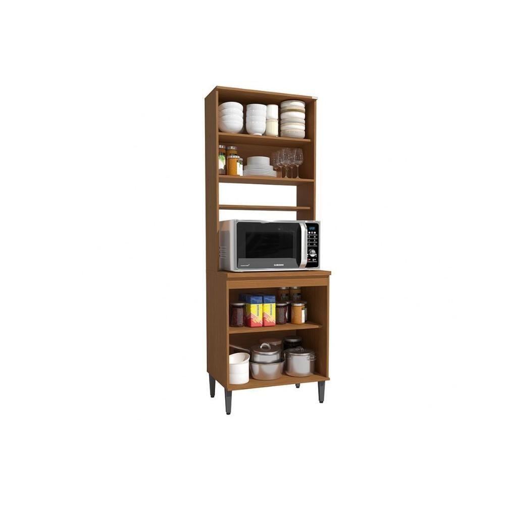 Paneleiro De Cozinha Linna T726 C- 4 Portas E 1 Nicho P- Forno 70cm Canela-off White - Kappesberg - 5