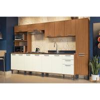 Paneleiro De Cozinha Linna T727 C- 3 Portas E 2 Nichos P- Forno 70cm Canela-off White - Kappesberg - 6