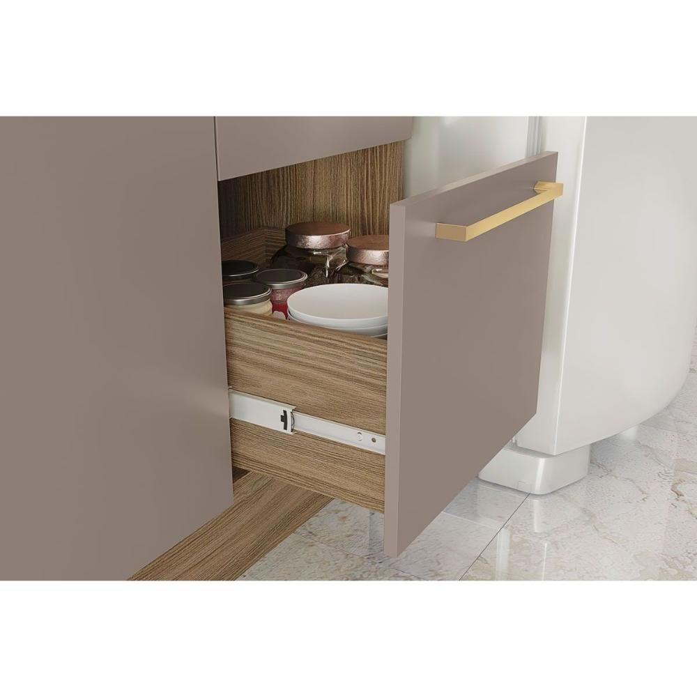 Kit Cozinha Modulada 3 Peças Botanic (1aéreo+1balcão+1complemento) C3p15 Nogueira-fendi - Kappesberg - 8