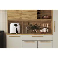 Kit De Cozinha Compacta Touriga C- 6 Portas E 1 Gaveta 220cm Amendoa-off White - Ronipa - 6