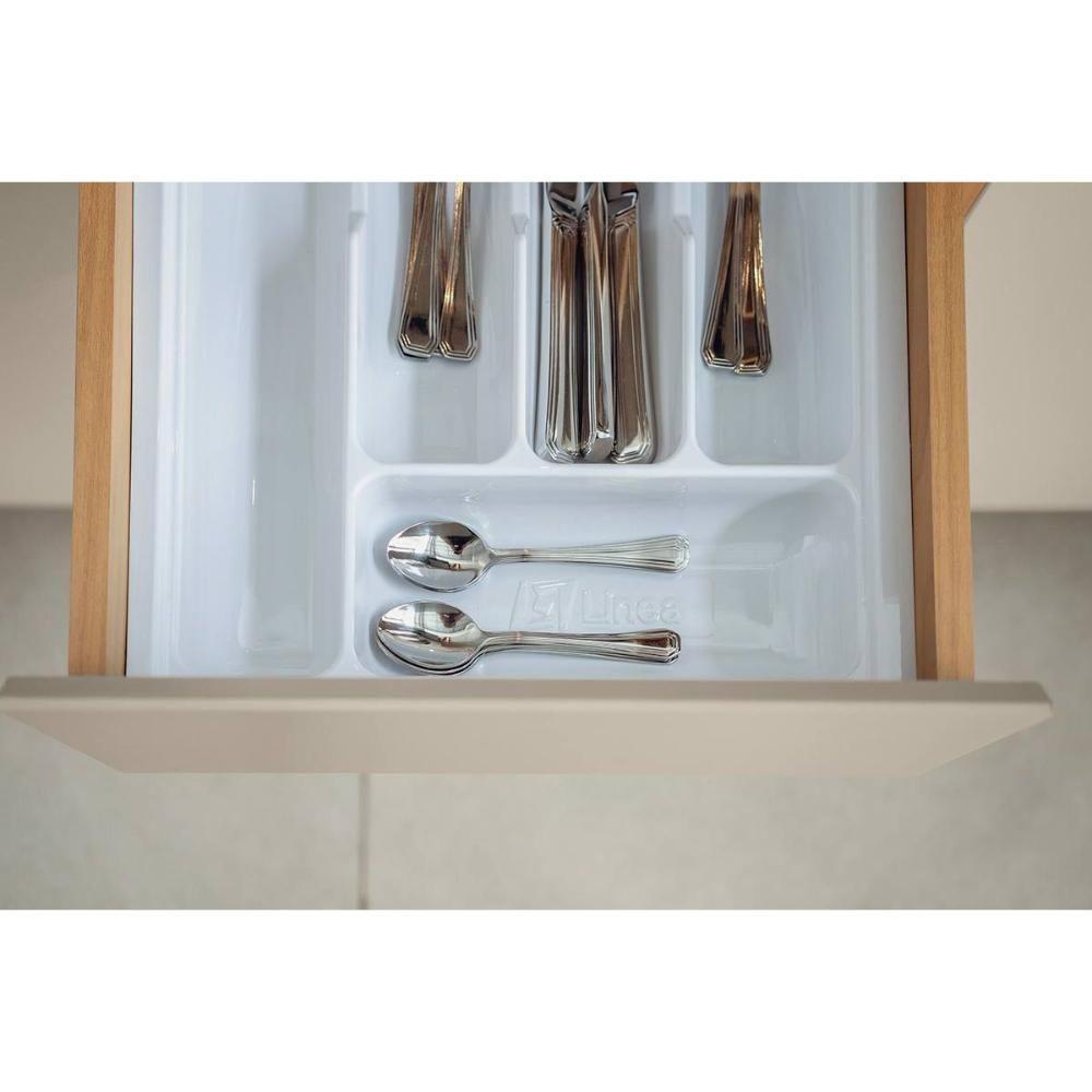 Kit Cozinha Modulada 3 Peças Allure (1aéreo+1balcão+1paneleiro) Cp29 Jequitiba-gris Fosco - Linea Brasil - 6