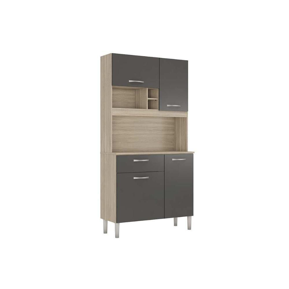 Kit De Cozinha Compacta Malta 4 Portas E 1 Gaveta 91cm Avena-grafito - Demóbile - 9