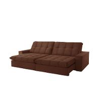 Sofá Retrátil Caparaó 2,50m 4 Lugares Molas Ensacadas Txr Cobre - 2