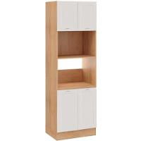 Paneleiro Torre Quente 4 Portas 218 Cm Cd384 Branco Dtall Branco - 1