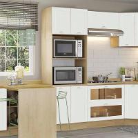 Paneleiro Torre Quente 4 Portas 218 Cm Cd384 Branco Dtall Branco - 6