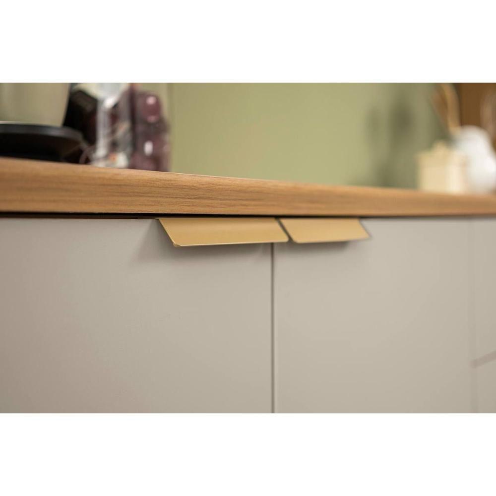 Kit Cozinha Modulada 6 Peças Selene (2aéreos+2balcões+2paneleiros) Cp01 Jequitiba-off White Fosco - Linea Brasil - 9