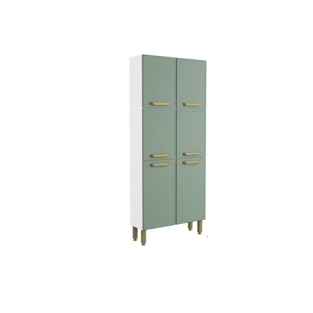 Paneleiro De Cozinha Bella C- 6 Portas 80cm Verde - Bertolini - 1