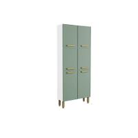 Paneleiro De Cozinha Bella C- 6 Portas 80cm Verde - Bertolini - 1