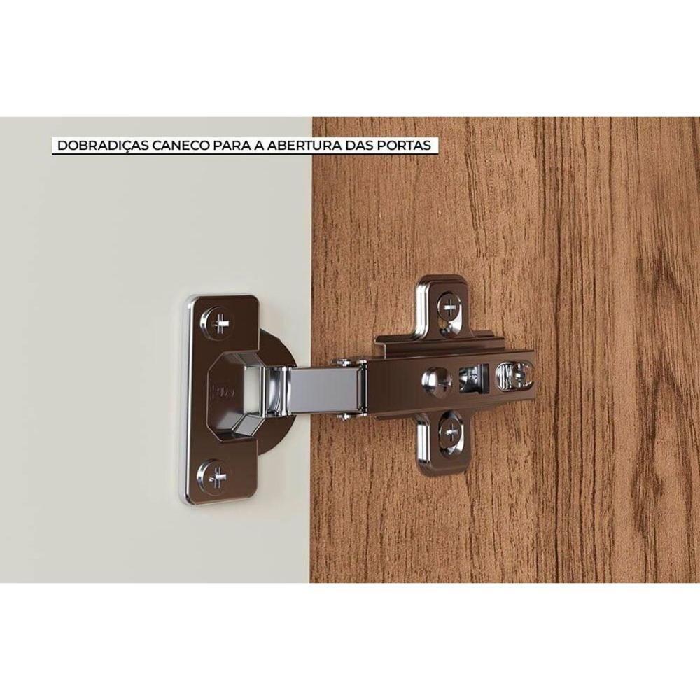 Kit Cozinha Modulada 6 Peças Versalis (3aéreos+2balcões+1complemento) C6p161 Freijo-cinza Argila - Herval - 6