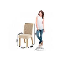 Kit 4 Cadeiras De Cozinha Vita 4 Uni Nature-suede Light Linho - Henn