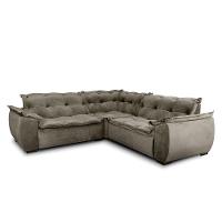Sofá De Canto 3x2 Lugares Capuccino Home Plus Marquês Estofados - 2