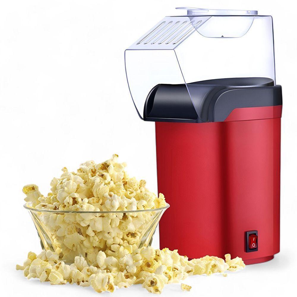 Máquina De Pipoca Elétrica Vermelha 110v Sem óleo Pipoqueira 1100w Saudável - 1