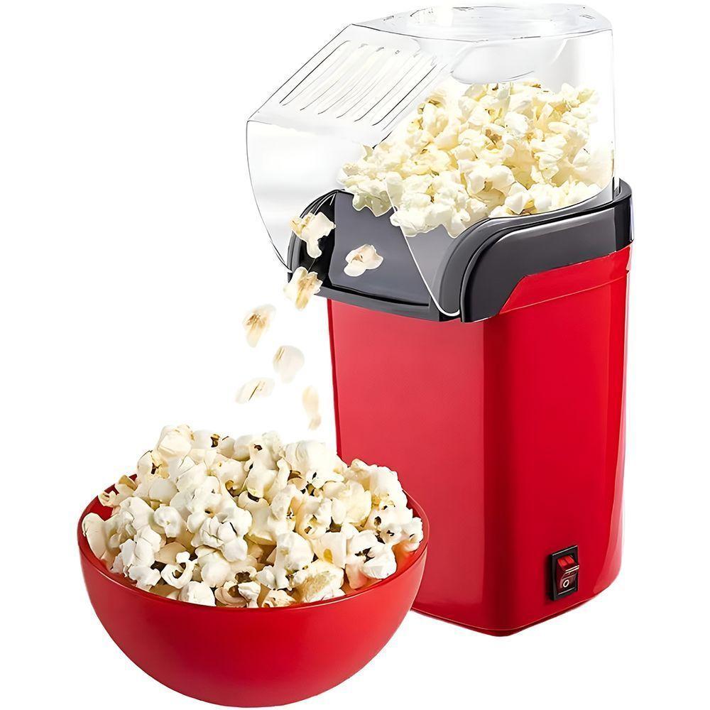 Máquina De Pipoca Elétrica Vermelha 110v Sem óleo Pipoqueira 1100w Saudável - 2