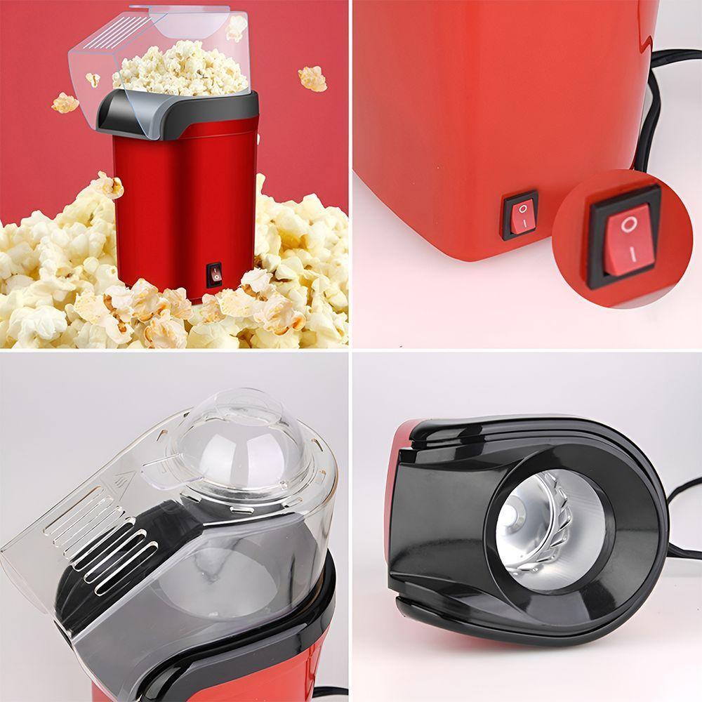 Máquina De Pipoca Elétrica Vermelha 110v Sem óleo Pipoqueira 1100w Saudável - 5