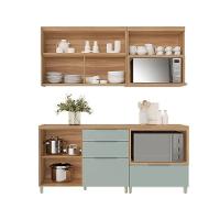 Kit De Cozinha Completa 4 Peças Marquesa (2aéreos+2balcões) C4p24 Nature-verde - Nesher - 6