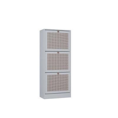 Kit 2 Sapateiras Tropical 3 Portas Multiuso Vertical Poquema Branco
